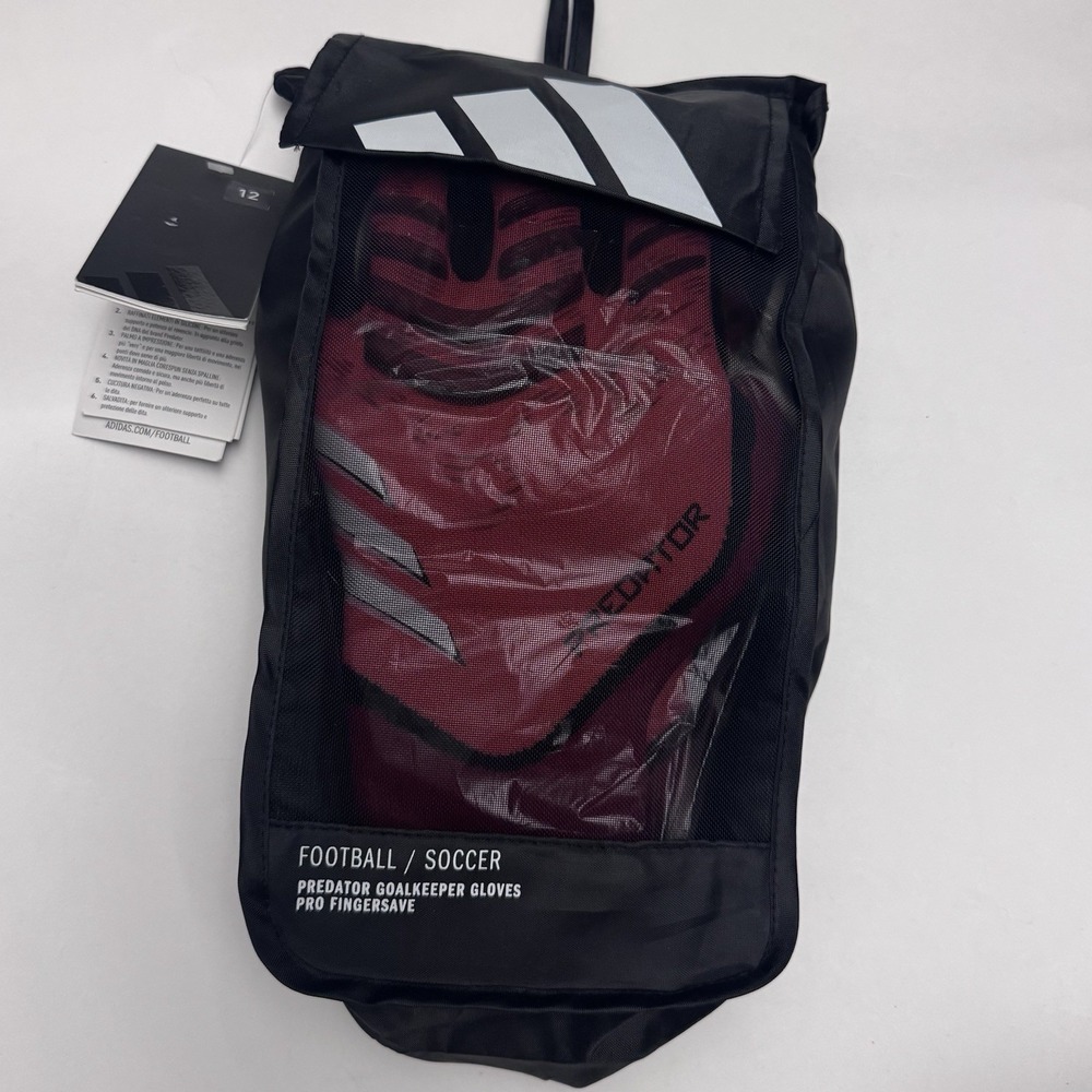 Adidas Predator Gloves Men's 12 GL PRO FS Goalie Fingersave Goalkeeper $150
